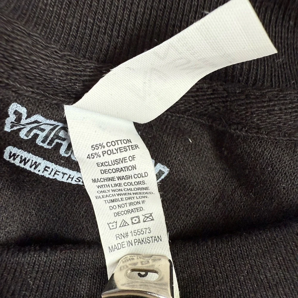 Fifth Sun SMALL Black, Brown, and Red Fall Floral Crew Neck Sweatshirt - Picture 6 of 7